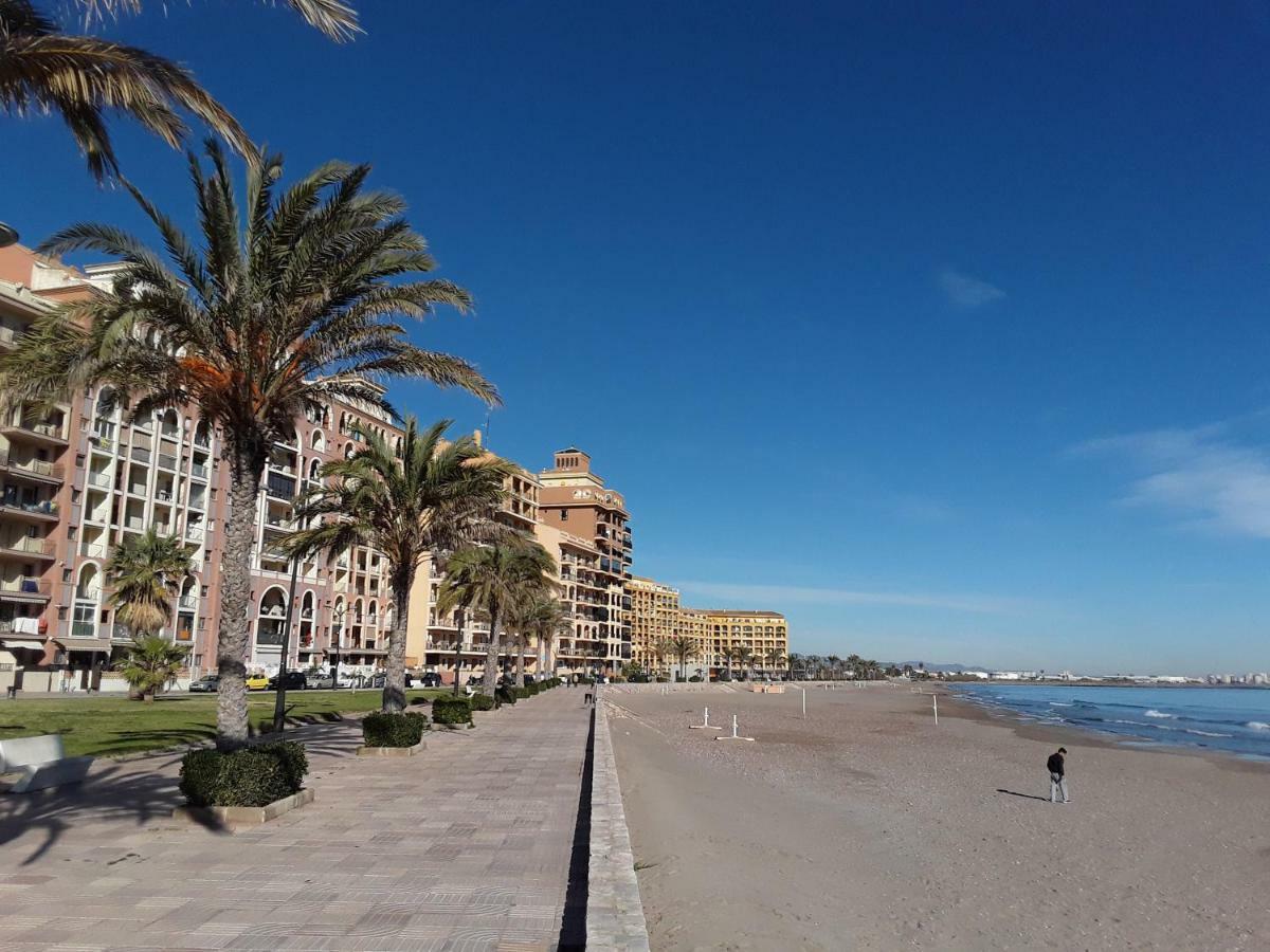 Apartamento 1 línea playa Porsa playa Alboraya Port Saplaya Exterior foto